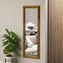 Hanah Home Espejo de muelle con marco dorado Smooth - Gold
